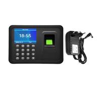 Puleuroy Machine de Présence D'Empreintes Digitales Machine de Présence Noire Système de Présence Biométrique 1000 Capacité D'Empreintes Digitales Prise en Charge Du Pilote USB Télécharger Prise UE