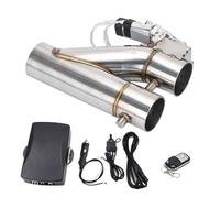 Puleuroy Système de Soupape D'Arrêt D'Échappement Électrique à Double Valve Universelle de 2,5 Pouces Kit de Silencieux D'Échappement en Y avec Télécommande sans