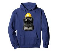 Puli Dog Casque de travail ingénieur propriétaire d'équipage Jaune Sweat à Capuche
