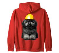 Puli Dog Casque de travail ingénieur propriétaire d'équipage Jaune Sweat à Capuche