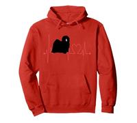 Puli Hungarian Dog Heartbeat EKG Funny Dogs Propriétaire et Amoureux Sweat à Capuche