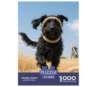 Puli Puzzle 1000 Pièces Chien de Compagnie - Relaxant & Créatif, Puzzle D’Art, Activité Famille, Bois/Carton Recyclé, 38x26cm/1000pcs