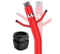 Puligoth Tube gonflable homme avec souffleur : 1,8 m de haut pour décoration extérieure avec mini ventilateur, pour ouverture de centres commerciaux, publicité commerciale (rouge)
