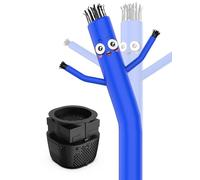 Puligoth Tube gonflable homme avec souffleur : 1,8 m de haut pour décoration extérieure avec mini ventilateur, pour ouverture de centres commerciaux, publicité commerciale (bleu)