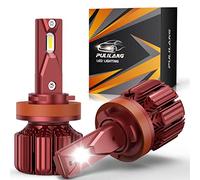 Pulilang Ampoule H11/H8/H9 LED,110W 28000LM CSP Chips 6500K Blanc Extrêmement Lumineuses,Lampe H11 Led Phares pour Voiture et Moto,Remplace Halogènes et Xénon,2 Ampoules