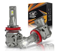 Pulilang Ampoules H11/H8/H9 LED 80W 26000LM Lumière Blanche Froide 6500K 600% plus Lumineuse Ampoules H11 anti erreur pour Remplacements de Halogènes, Plug and Play, 2 Ampoules H11