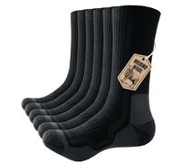 PULIOU Chaussettes Chaudes Homme Femme, Chaussettes de Randonnée en Laine Mérinos, Chaussette Hiver Convient pour Course à Pied, RandonnéE, Ski, 3 Paires
