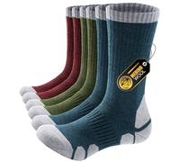 PULIOU Chaussettes en Laine Mérinos Homme Femme, Chaussettes Thermiques Hiver Pour Ski, Randonnée et Cadeau, 3 Paires