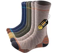 PULIOU Chaussettes en Laine Mérinos Homme Femme, Chaussettes Thermiques Hiver Pour Ski, Randonnée et Cadeau, 3 Paires