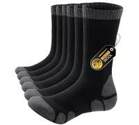 PULIOU Chaussettes en Laine Mérinos Homme Femme, Chaussettes Thermiques Hiver Pour Ski, Randonnée et Cadeau, 3 Paires