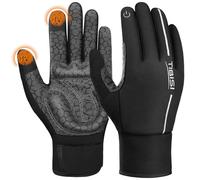 PULIOU Gants Hiver Hommes Et Femme, Gants Chauffants Moto Imperméables, Gant Thermique, tactiles Coupe-Vent, Convient pour Le Ski, Le Cyclisme, La Course à Pied Et La Randonné