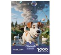 PuliPuzzle 1000 Pièces Chien Adultes Et Enfants, Puzzle De Qualité Supérieure, Art Mural Moderne, Cadeau Unique 70x50cm/1000pcs