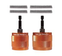 Pulitore Per Tubi Di Rame - Set Attrezzi Idraulici Con Spazzole Sostituibili 15mm E 22mm, Lucidatura E Pulizia Professionale Metallo E PVC, 6 Pezzi | Per Filettatura Impianti E Condotti