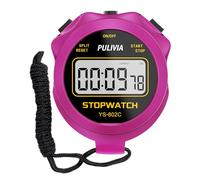 PULIVIA Chronomètre Sportif avec Silencieux et Bouton Marche/Arrêt, Pas de Calendrier pour Opération Facile, Chronomètre Numérique pour Les Entraîneurs pour Enfants Qui Gèrent la Natation, Pourpre