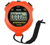 PULIVIA Chronomètre Sportif avec Silencieux et Bouton Marche/Arrêt, Pas de Calendrier pour Opération Facile, Chronomètre Numérique pour Les Entraîneurs pour Enfants Qui Gèrent la Natation, Rouge