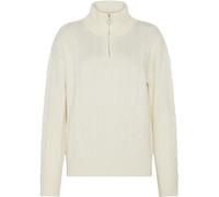 Pull 1/2 zip en merinos femme KnowledgeCotton Apparel RWS Blanc S