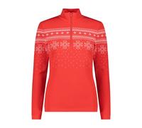 Pull 1/2 zip en softair plus femme CMP Rouge XS