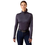 Pull 1/2 zip femme Ariat Team EQ Gris S