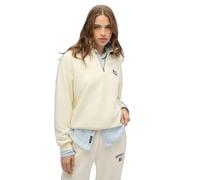 Superdry Athletic Collared Half Zip Sweatshirt Beige S Femme