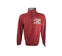 Superdry Sweat zippé Vintage Athletic Rouge L Homme