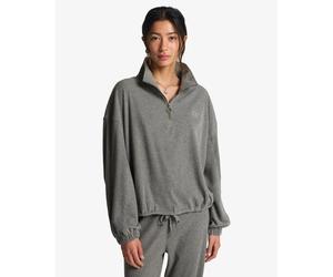 Pull 1/2 zip tricot texturé femme Billabong Coffee Time Gris XS