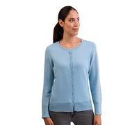 Pull 100% Cachemire pour Femme - Col Rond - Col Rond - 2 Fils, Bleu Clair, XS