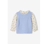 Pull 2 en 1 bébé bleu ciel 6M(67CM)