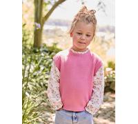 VERTBAUDET Pull 2 en 1 Fille Manches Rose 14A