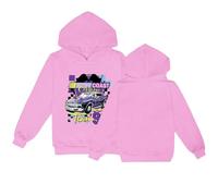 Pull à capuche à col rond imprimé motif voiture créative pour enfants mince décontracté tous les sweats à capuche pour filles 10 à 12 ans vêtements preppy pour filles (I, 2-3 ans)