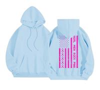 Pull à capuche à manches longues pour femme sur le thème de la conscience du cancer du sein, sweat-shirt décontracté pour la vie quotidienne, favorise la sensibilisation et la prévention, parfait pour