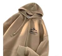 Pull à capuche ample pour homme décontracté à manches longues | Design ample pour plus de confort, mélange de polyester doux, imprimé lettre, idéal pour un usage quotidien décontracté