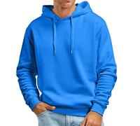 Pull à Capuche décontracté de Couleur Unie pour Hommes, Haut sans Poches, Automne et Hiver Sweat Capuche Tech