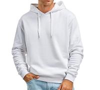 Pull à Capuche décontracté de Couleur Unie pour Hommes, Haut sans Poches, Automne et Hiver Sweat Capuche Tech