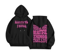Pull à capuche « Don't Take These Beautiful Things That I'Ve Got » pour femme - Joli style décontracté - Coupe ample - Graphique tendance - Tenue légère et tendance, Noir , XXL