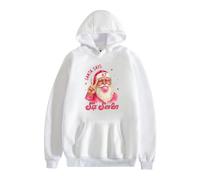 Pull à Capuche drôle avec Le Père Noël Qui Dit Six Seven Christmas 6 7 Gen Z Meme Xmas Blowing Bubble Gum Sunglasses et Une Blague Graphique Amusante