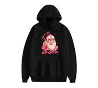 Pull à Capuche drôle avec Le Père Noël Qui Dit Six Seven Christmas 6 7 Gen Z Meme Xmas Blowing Bubble Gum Sunglasses et Une Blague Graphique Amusante