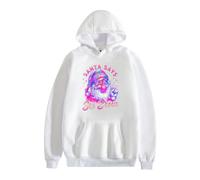 Pull à Capuche drôle avec Le Père Noël Qui Dit Six Seven Christmas 6 7 Gen Z Meme Xmas Blowing Bubble Gum Sunglasses et Une Blague Graphique Amusante