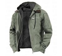 Pull à Capuche en Coton Marron avec Impression numérique 3D Multicolore à la frontière Entre l'europe et Les États-Unis Veste Running Homme Respirant (Light Green-c, XL)