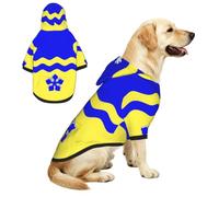 Pull à capuche en polaire avec poche Motif drapeau du Prince George Taille | Polaire douce, chaude, respirante, extensible, avec trou pour laisse, lavable en machine