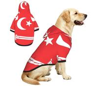 Pull à capuche en polaire avec poche Motif drapeau du Sultanat d'Aceh | Polaire douce, chaude, respirante, extensible, avec trou pour laisse, lavable en machine