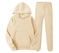 Pull à Capuche et Pantalon fermé pour Hommes et Femmes, Costume Deux pièces, Mode Loisirs, Couleur Unie, Automne et Hiver Pulls pour Hommes Faux Cou