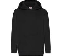 Pull à capuche Fruit Of The Loom pour enfants BC1367 (128) (Noir)