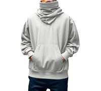 Pull A Capuche Homme Sweat à Capuche Homme Large Col Montant Style Urbain DéContracté pour Jeune GéNéRation Tendance Confortable Qualité SupéRieure
