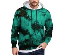 Pull à Capuche Homme - Sweats à capuche et sweatshirts pour hommes Sweat à capuche moderne Tie Dye pour hommes pour un confort décontracté Parfait pour l'automne et l'hiver Coupe décontractée