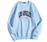 Pull à Capuche Los Angeles Chemise Surdimensionnée Veste Pour Femme Avec Imprimé Vintage I Haut de Haute Qualité Et Durable