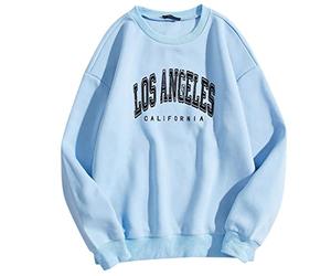 Pull à Capuche Los Angeles Chemise Surdimensionnée Veste Pour Femme Avec Imprimé Vintage I Haut de Haute Qualité Et Durable