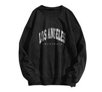 Pull à Capuche Los Angeles Surdimensionné Pour Femme Avec Imprimé Vintage - Haut De Haute Qualité Et Durable
