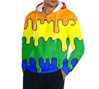 Pull a Capuche Oversize Homme Noël Bleu Norvégien Jaune Gamme Achat Biologique Style du Fantaisie Velours Fine Personnes Bucheron Anglais Studio Année Graffiti Curly