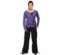 Pull À Capuche Patchwork Sweatshirt Décontracté Hippie Psy Devi