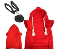 Pull à capuche pour furet - Tenue chaude et douce - Vêtement de vaisselle extensible - Costume de lapin non restrictif - Mignon hamster écureuil chinchilla Chihuahua - Vêtements pour chat Dr